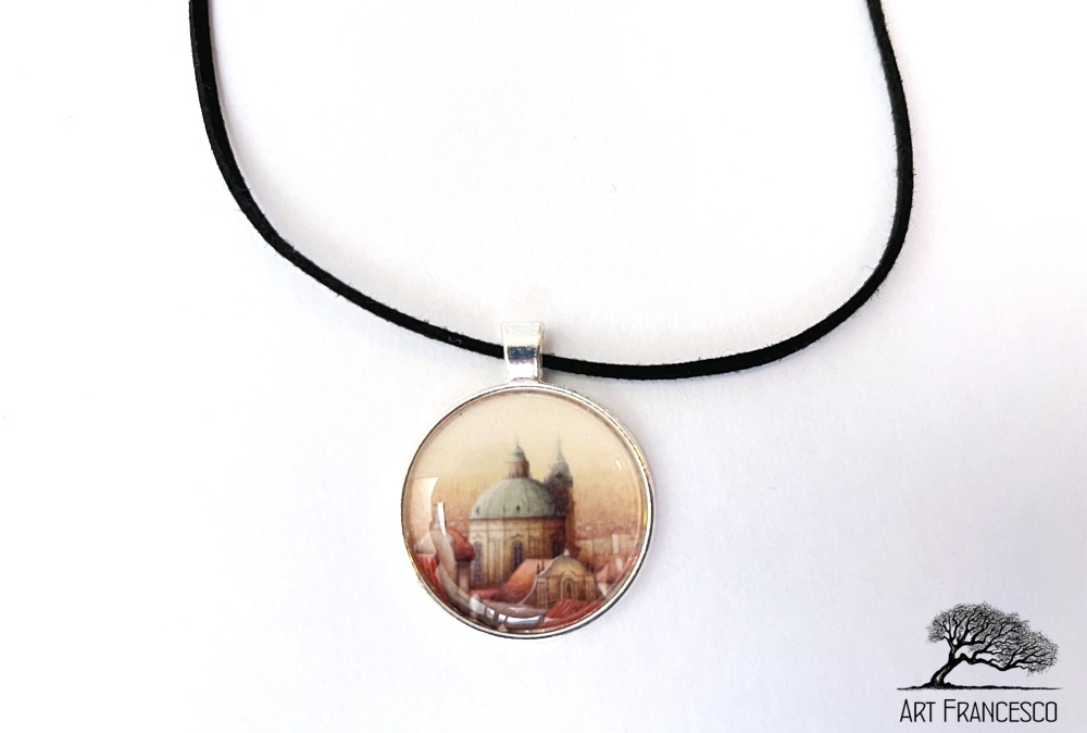 Přívěsek s motivem obrazu Ivana Svatoše-Mikuláš- jednoduchý