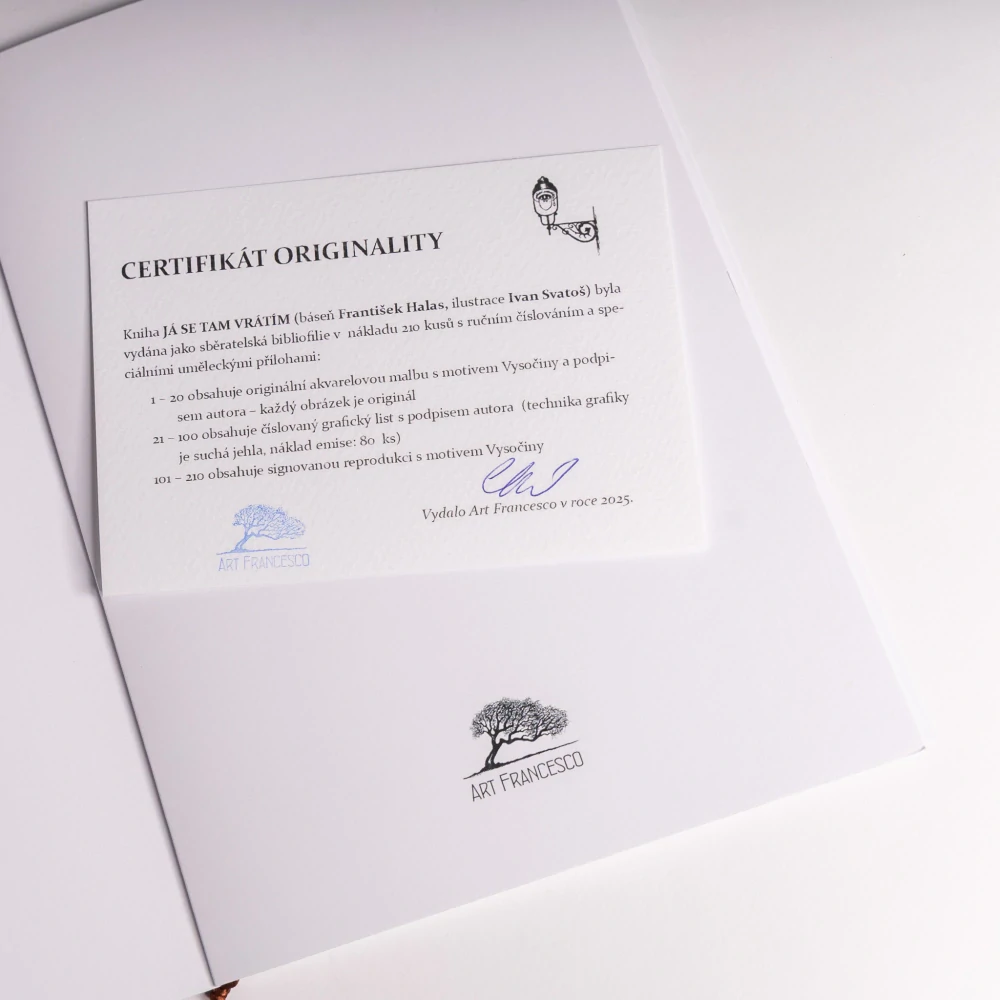 KNIHA Já se tam vrátím s REPRODUKCÍ